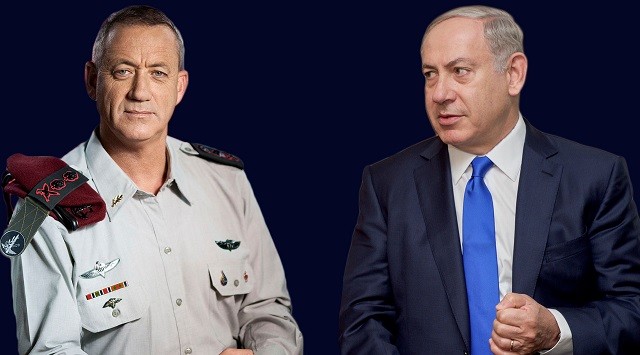 Lãnh đạo đảng Likud Benjamin Netanyahu và lãnh đạo đảng Xanh và Trắng Benny Gantz.