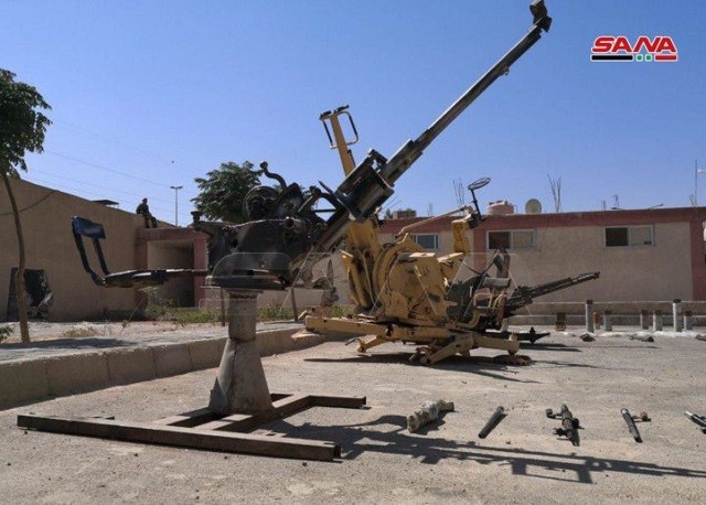 Quân đội Syria phát hiện được khí tài của phiến quân ở Daraa.