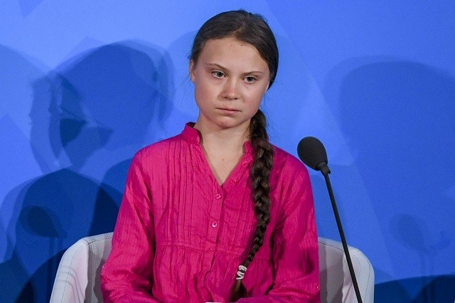 Greta Thunberg tại Liên hợp quốc.
