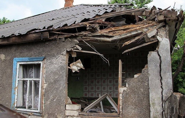Hậu quả của vụ bắn phá của UAF vào Cộng hòa Donetsk.