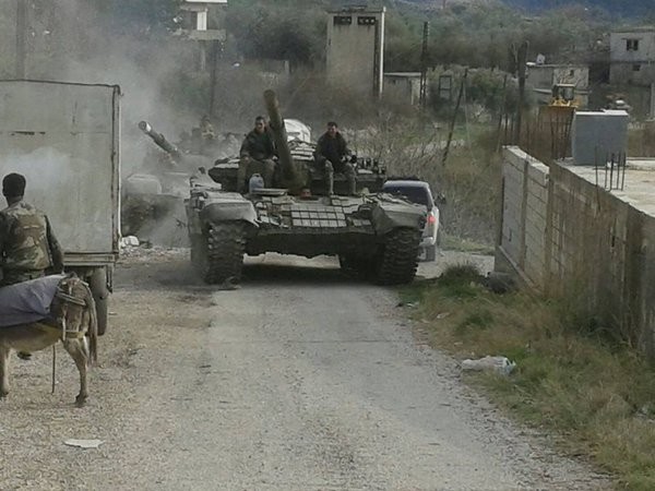 Lực lượng quân đội Syria ở Latakia.