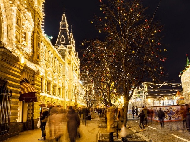 Giáng sinh là thời điểm đẹp nhất ở Moscow.