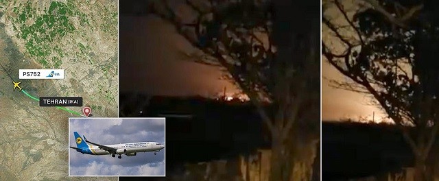 Clip máy bay Boeing Ukraine chở 170 người rơi ở Iran
