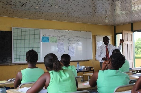 Một lớp học ở Ghana