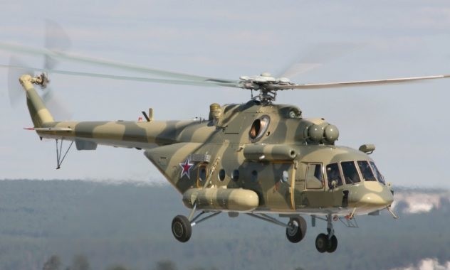 Trực thăng Mi-8 do Nga sản xuất.