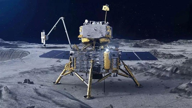 Tàu vũ trụ của Trung Quốc lên Mặt trăng.