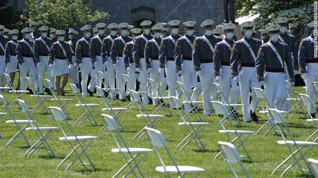Học viên West Point dự lễ tốt nghiệp hồi tháng 6.