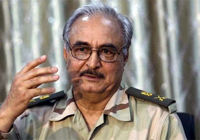 Nguyên soái Khalifa Haftar, Chỉ huy quân đội Quốc gia Libya.