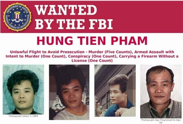 FBI truy nã Hung Tien Pham - người bị cáo buộc đã gây ra thảm sát năm 1991.