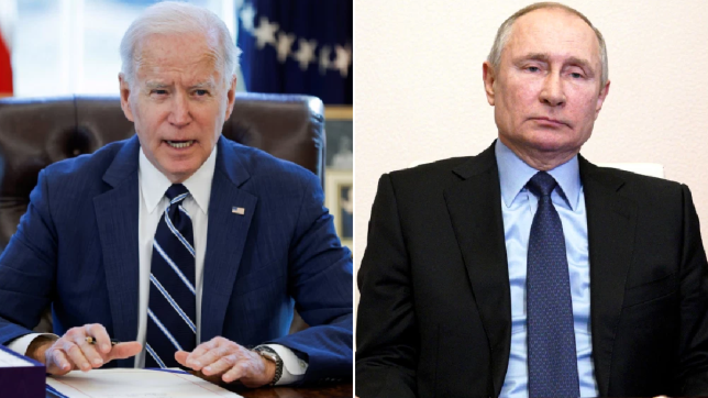 TT Mỹ Joe Biden và TT Nga Vladimir Putin (phải).