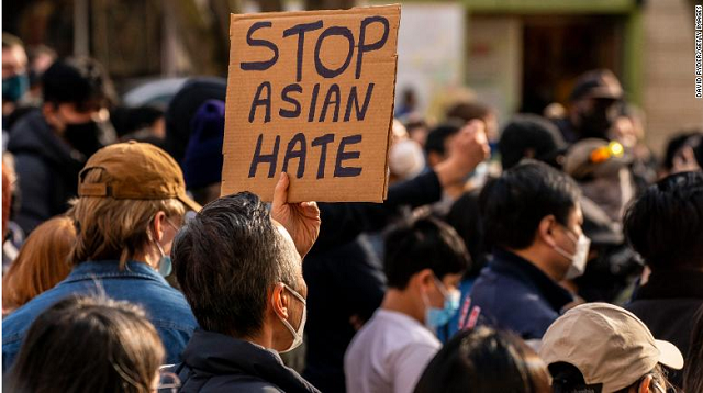 Một cuộc phản đối chống lại sự thù ghét đối với người gốc Á.