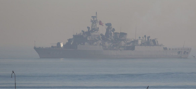 Một tàu chiến của Thổ Nhĩ Kỳ.