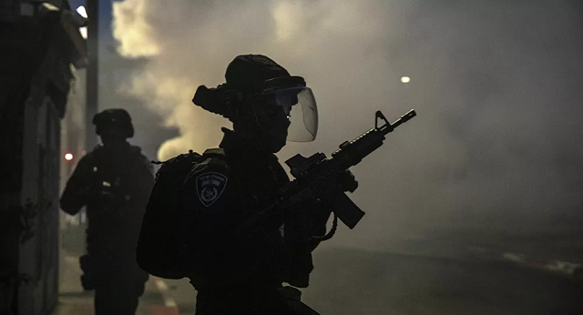 Lực lượng an ninh Israel ở thành phố Lod.