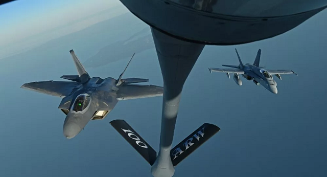 Chiến đấu cơ F-18 của Mỹ.