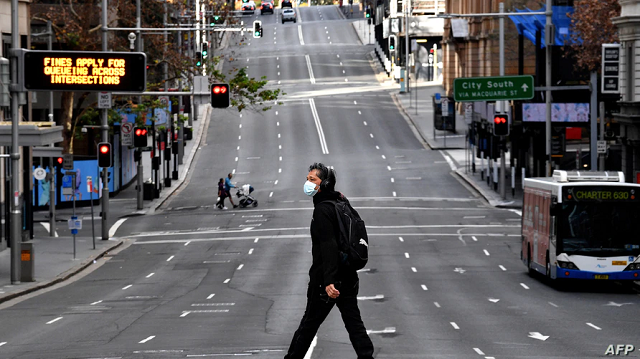 Đường phố Sydney của Australia vắng vẻ trong lệnh phong tỏa mới.