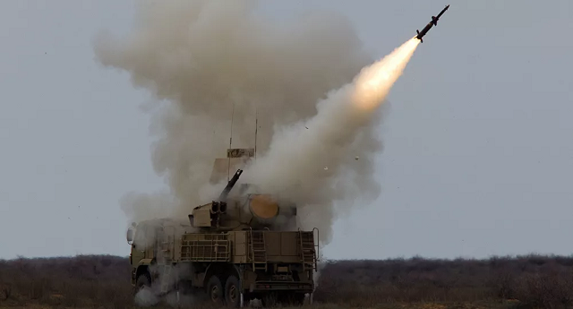Hệ thống tên lửa Pantsir-S ở Syria.