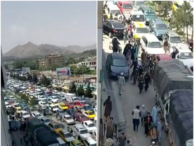 Người dân Afghanistan rời thủ đô Kabul.