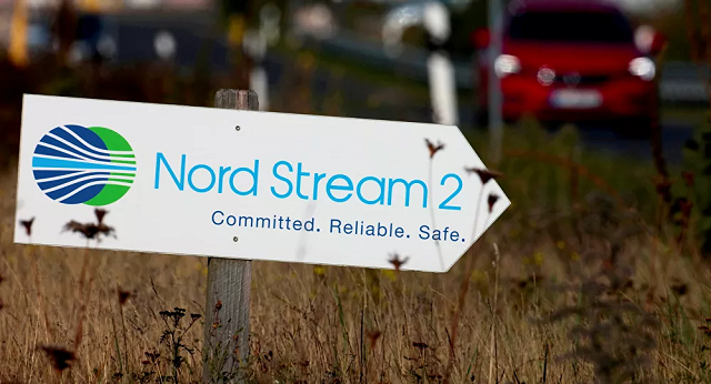 Biển hiệu Dự án Nord Stream 2.