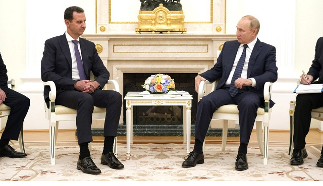 Tổng thống Syria Bashar Assad gặp Tổng thống Nga Putin tại Moscow.