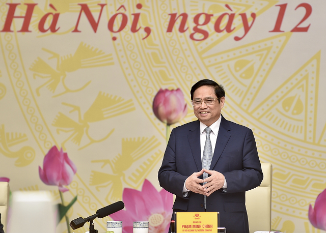 Thủ tướng Phạm Minh Chính: Những bài học, kinh nghiệm trong thời gian qua giúp chúng ta tự tin hơn trong việc thích ứng an toàn, linh hoạt, kiểm soát hiệu quả dịch bệnh - Ảnh: VGP/Nhật Bắc.
