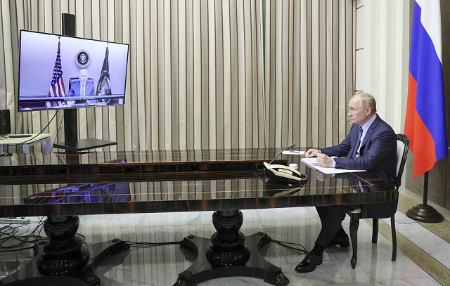 Cuộc họp trực tuyến giữa Tổng thống Nga và Tổng thống Mỹ.