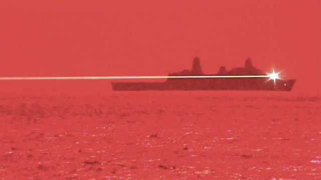 Mỹ thử hệ thống tác chiến laser trên Vịnh Aden.