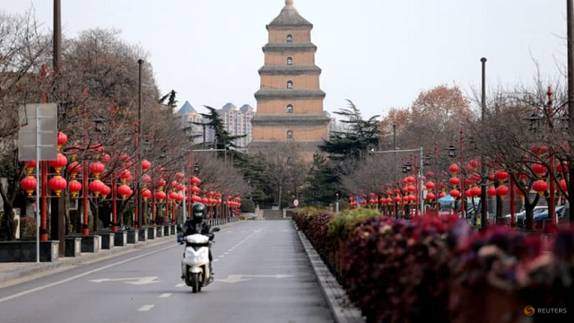 Thành phố Tây An, Trung Quốc vắng lặng vì lệnh phong tỏa.