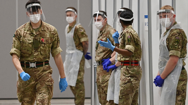 Quân đội Anh đóng một vai trò quan trọng trong việc giúp Vương quốc Anh đối phó với đại dịch coronavirus 