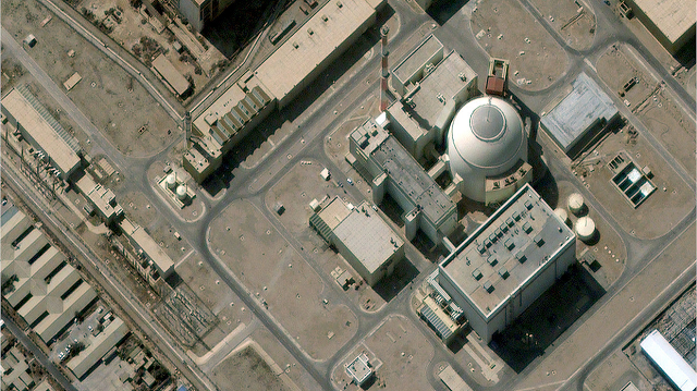 Hình ảnh vệ tinh của nhà máy điện hạt nhân Bushehr vào ngày 14 tháng 3 năm 2013.