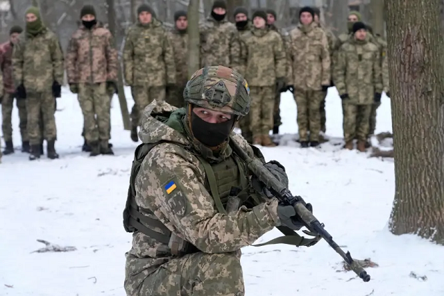 Lực lượng Phòng vệ Lãnh thổ của Ukraine. 