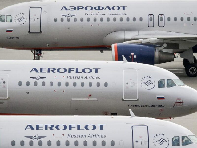 Hãng hàng không Aeroflot của Nga.