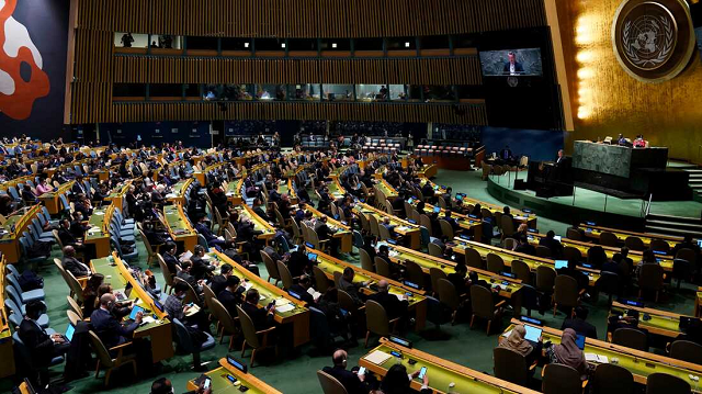 Cuộc họp của Đại hội đồng Liên hợp quốc.