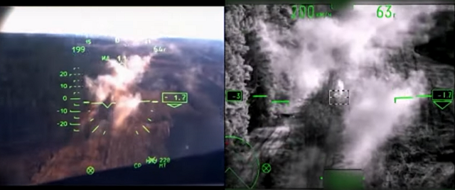 Bộ Quốc phòng Nga công bố video trực thăng Ka-52 phá hủy phượng tiện chiến đấu Ukraine