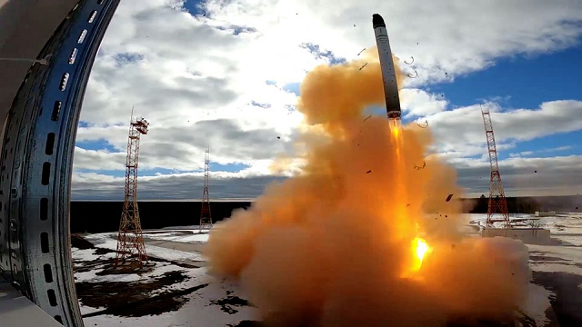 Hệ thống tên lửa xuyên lục địa Sarmart của Nga.