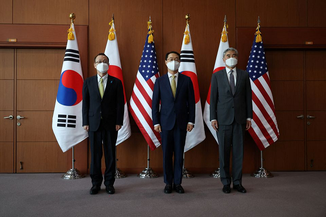 Các quan chức Mỹ, Hàn Quốc và Nhật Bản nhóm họp phòng khả năng Triều Tiên thử hạt nhân.