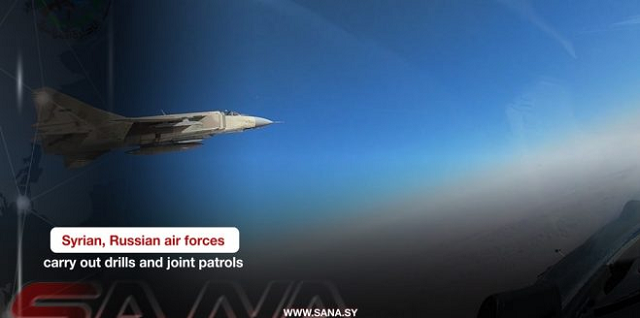 Không lực Nga và Syria tập trận chung.