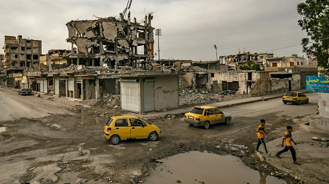 Hình ảnh ở Raqqa, Syria.