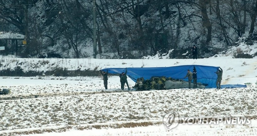 Cường kích hạng nhẹ KA-1 của Hàn Quốc rơi khi đối phó UAV Triều Tiên.