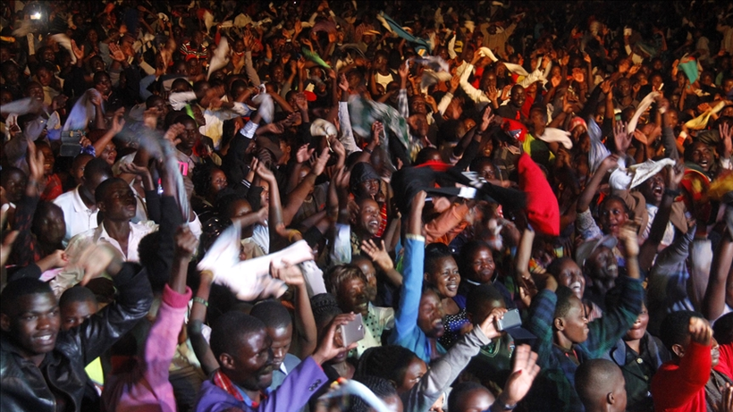 Người dân Uganda dự lễ mừng năm mới tại Kampala, Uganda.