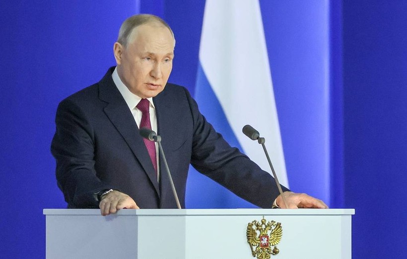 Tổng thống Putin đọc thông điệp liên bang trước Quốc hội Nga.