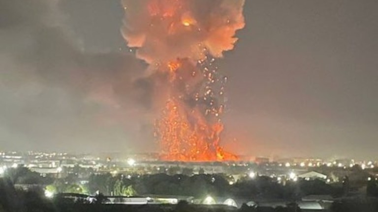 Vụ cháy nổ ở thủ đô Tashkent của Uzbekistan.
