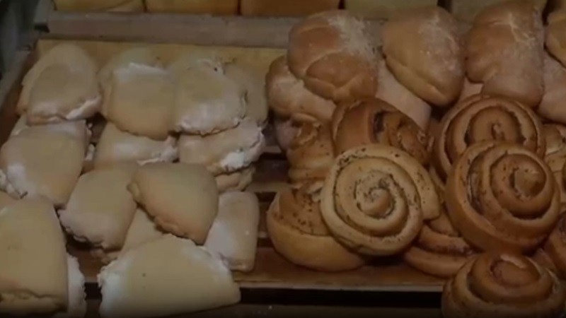 Bánh được làm cho quân đội Nga.