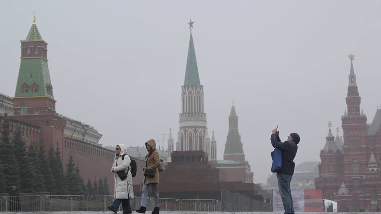 Điện Kremlin ở Moscow và Quảng trường Đỏ. (Ảnh: Sputnik/Alexey Nikolsky)