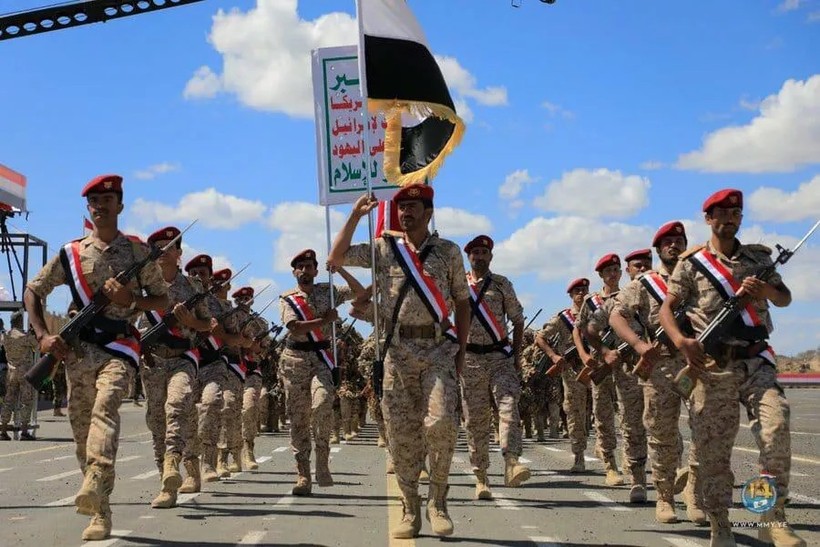 Lực lượng vũ trang của phong trào Shiite Ansar Allah ở Bắc Yemen.