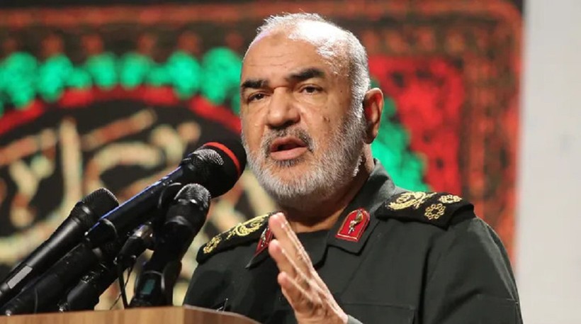 Thiếu tướng Hossein Salami, tư lệnh trưởng Quân đoàn Vệ binh Cách mạng Hồi giáo Iran (Ảnh: AFP).