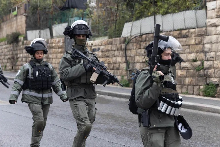Hàng nghìn lực lượng Israel đã được triển khai trong và xung quanh Thành phố cổ Jerusalem sau cuộc tấn công của Hamas vào ngày 7/10/2023. (Ảnh: Faiz Abu Rmeleh/Al Jazeera) 