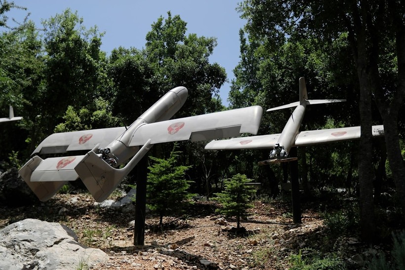 UAV của Hezbollah trong một cuộc trưng bày.