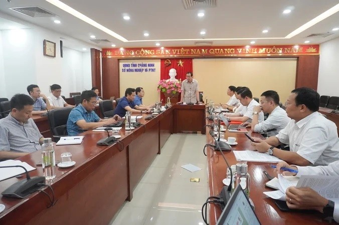 Buổi tổng kết đánh giá về "Hội nghị phát triển bền vững nuôi biển - Nhìn từ Quảng Ninh" diễn ra chiều 5/4 tại Quảng Ninh. Ảnh: Hồng Thắm. 