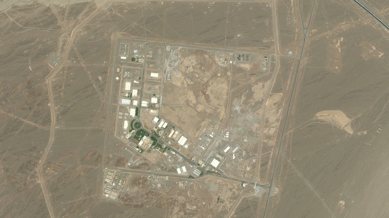Hình ảnh tổng quan về Nhà máy làm giàu nhiên liệu Natanz của Iran có diện tích 100.000 mét vuông, ngày 26/7/2015 (Ảnh:© DigitalGlobe qua Getty Images)