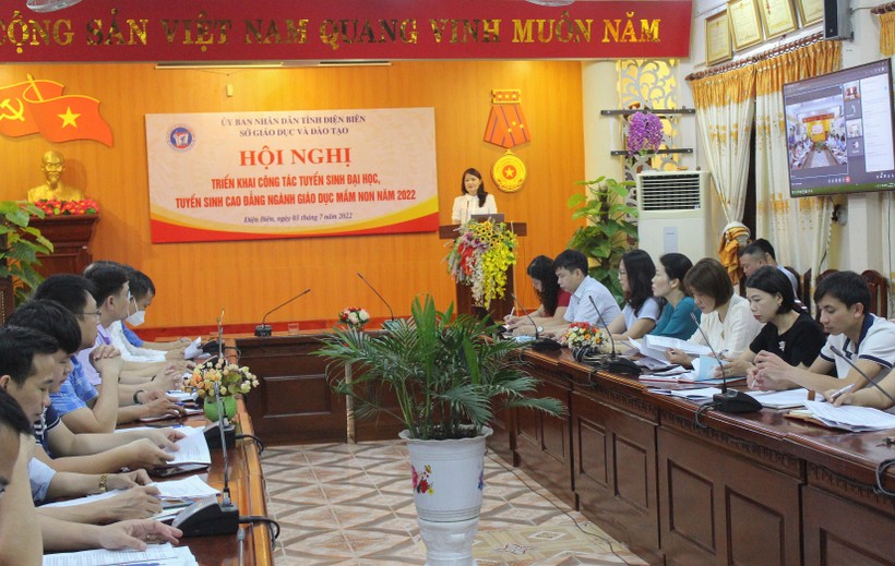 Hội nghị triển khai công tác tuyển sinh đại học, cao đẳng ngành Giáo dục Mầm non năm 2022 tại Điện Biên.